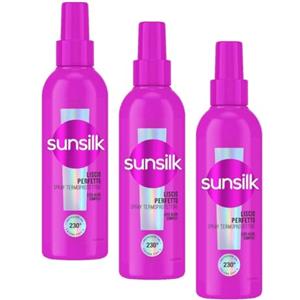 Sunsilk Spray Termoprotettore Capelli, Linea Liscio Perfetto, Senza Risciacquo, Anticrespo Capelli, Protegge dal Calore, Texture Ultra-leggera, con Olio di Argan, Proteine della Seta e Biotina, 200ml