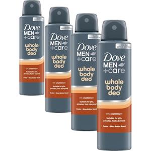 Dove Men+Care Whole Body Deo Deodorante Spray Uomo per Tutto il Corpo Cedar + Shea Butter 150 ml, Deodorante Corpo Multi-Zona con 0% Sali di Alluminio, Protezione Anti-Odore fino a 72 Ore