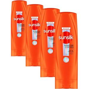 Sunsilk, Balsamo Riparazione Istantanea, Balsamo Riparatore fin dal primo utilizzo* per Capelli Danneggiati, Formula Arricchita con 7% Repair Complex con Peptidi, Vitamina C e Olio di Mandorla, 200 ml