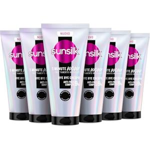 Sunsilk, 1 Minute WOW Bye Bye Crespo, Trattamento Capelli in 1 Minuto, Capelli 2 Volte Più Morbidi e Anti Crespo, con 9% Anti-Frizz Complex, Olio di Mandorla, Cheratina e Biotina, 6 Pezzi da 180 ml
