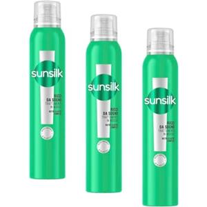 Sunsilk Mousse "Ricci da Sogno", Spuma Capelli Ricci a Lunga Tenuta, Morbidi e Definiti Senza Effetto Crespo, con Olio di Macadamia, Elastina e Biotina, 200ml (Confezione da 3)
