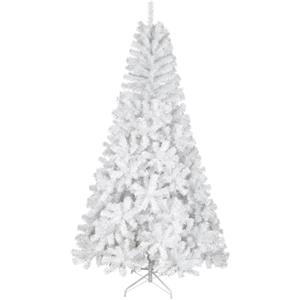 Uten Albero di Natale Artificiale Bianco, Rami di Protezione Ambientale in PVC, con Staffa in Metallo Solido, Rami da 2,1 m-1000, Adatto per Interni ed Esterni