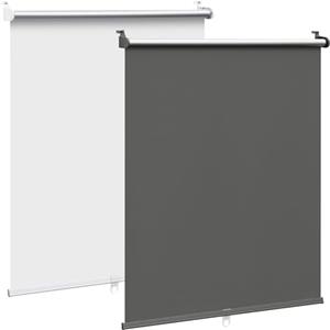 WOLTU Tenda a Rullo per Interni, Klemmfix Senza Forare con Morsetti, Tenda Oscurante Avvolgibile per Finestre e Porte, Protezione Solare, Cordless, 85x150 cm, Carbone Nero