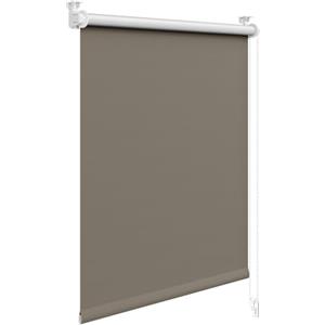 WOLTU Tenda a Rullo Interni Oscurante Klemmfix senza Fori 100 x 160 cm Tortora, Tenda Avvolgibile Oscurante per Protezione Solare con Morsetti e Catene per Finestre e Porte