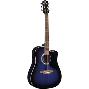 Eko RANGER CW EQ BLUE SUNBURST, Chitarra Acustica con Equalizzatore, Colore Blue Sunburst