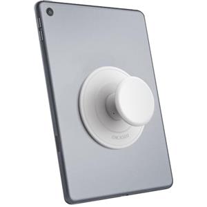 ENCASED Impugnatura pieghevole per Kindle, iPad e tablet - Supporto dito in silicone confortevole per eReader, maniglia adesiva richiudibile compatibile con cover (crema vaniglia)