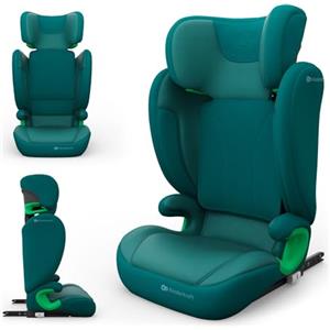 kk Kinderkraft Kinderkraft JUNIOR FIX2 PRO I-SIZE Seggiolino auto 15-36 kg, Gruppo 2-3, 100-150 cm, con Isofix, Poggiatesta regolabile, Sistemi di sicurezza, Leggero Facile da trasportare, Facile da pulire, Verde