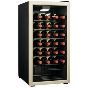 Générique Cantina per vino di servizio 22 bottiglie - Telaio in acciaio inox - Doppia vetrata - 6 a 14°C