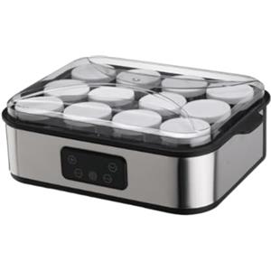 LOVIVER Yogurtiera elettrica con 12 vasetti di vetro, strumenti professionali fai da te, macchina per yogurt automatica per latte
