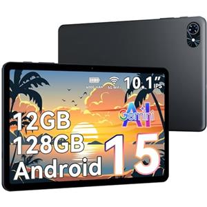 TABWEE 2026 Android Tablet 10 Pollici, 12GB RAM + 128GB ROM (TF 2TB), Widevine L1, 6000mAh, WiFi 5G & BT 5.0, Tablet Economico Adatti ad Anziani, Bambini e Studenti