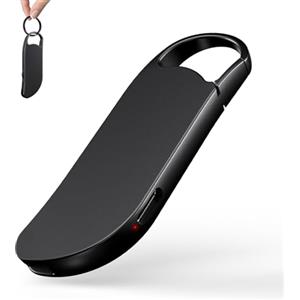 Clooissr 64GB Registratore Vocale Professionale, Clooissr 1536Kbps Registratore Vocale Portatile e Appendibile con Attivazione Vocale, Registratore Audio Digitale per Lezioni, Riunioni, Interviste