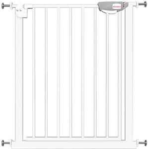 UBRAVOO Baby Gate per porte e scale,Cancello di sicurezza per porta in metallo con chiusura automatica, montaggio a pressione, nessuna perforazione, 76-84 cm per bambini e animali domestici