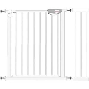 UBRAVOO Baby Gate per porte e scale,Cancello di sicurezza per porta in metallo con chiusura automatica, montaggio a pressione, nessuna perforazione, 95-104 cm per bambini e animali domestici