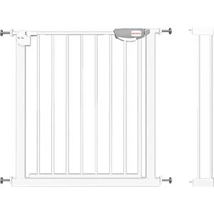 UBRAVOO Baby Gate per porte e scale,Cancello di sicurezza per porta in metallo con chiusura automatica, montaggio a pressione, nessuna perforazione, 85-94 cm per bambini e animali domestici