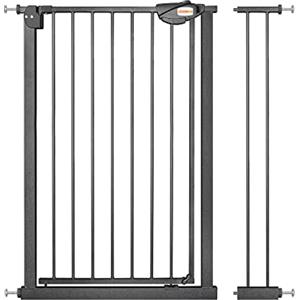 UBRAVOO Baby Gate per porte e scale,Cancello di sicurezza per porta in metallo con chiusura automatica, montaggio a pressione, nessuna perforazione, 85-94 cm per bambini e animali domestici