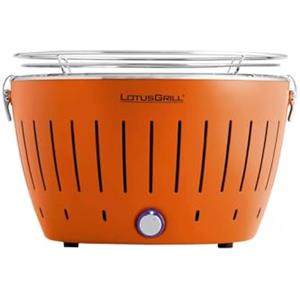 LotusGrill LG G34 U OR Standard Barbecue con batterie e cavo di alimentazione USB, 35 x 23,4 cm, Arancione