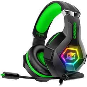 Ozeino Cuffie da gioco, effetti sonori 3D, microfono educativo al rumore, cuffie da gioco per PS4, PS5, Xbox One, PC, Switch