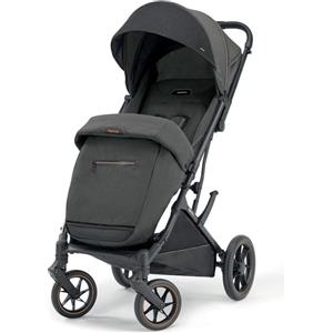 Inglesina Maior - Passeggino Leggero Compatto Pieghevole 0-4 Anni 0-22 Kg Cappotta, Cestino Porta Oggetti, Corrimano, Coprigambe, Parapioggia colore Magnet Grey