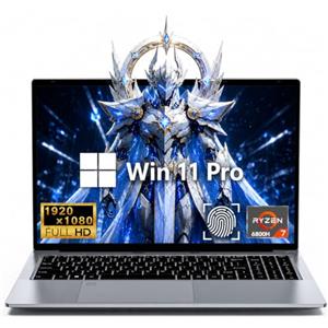 FUNYET 2026 PC Portatile 15.6 Pollici CPU R7-6800H(fino a 4.7GHz) Gaming Laptop 32GB RAM LPDDR5 1TB SSD Win11 IPS 1920×1080 Notebook con 5000mAh, Type-C, WIFI5, USB3.0, HDMI, Tastiera Retroilluminata