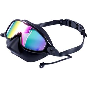 Generic Occhialini da nuoto - Occhiali da nuoto ad ampia vista, anti-appannamento, maschera da nuoto con nasello e tappi per le orecchie, per bambini 3 ai 14 anni, per bambini e ragazze, piscina, spiaggia