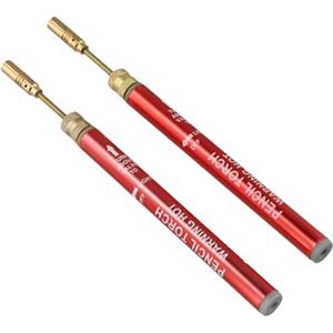 Besttoolifes Saldatore a butano a matita, ricaricabile, senza fili, strumento per la riparazione di gioielli, piegatura di tubi in PVC e progetti fai da te (2 pezzi)