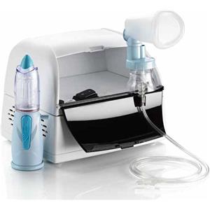 MARKOS MEFAR Nebula M2000 - Dispositivo per Aerosol con Maschera e Rinowash per Terapie Respiratorie