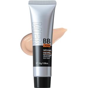 Wowstic BB Cream Uomini idratante Fondotinta Correttore colore per tono naturale della pelle, idratante Full Coverage Correttore Man, impermeabile e durevole, idratante per un trucco impeccabile