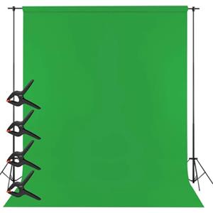 WIYETYbackground Muro fotografico lavabile, Green Screen per foto, video e TV, 4 clip sfondo 4 pollici
