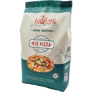 NATISANI Miscela Pizza Senza Glutine 1kg - Formulata per Intolleranti al Glutine con Ingredienti Naturali