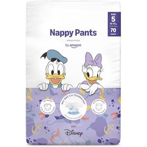 by Amazon, Pannolini Mutandina Disney, Taglia 5 (12kg-17kg), 70 Pezzi, Bianchi (in Precedenza un Marchio Mama Bear, Stesso Prodotto)