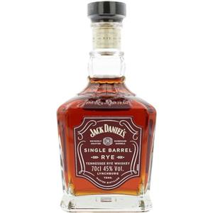 JACKDANIEL'S Jack Daniel's Single Barrel Rye 70cl -Whiskey speziato invecchiato in botti di rovere, 70% segale. 45% vol.