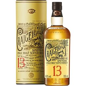 Craigellachie 13 Anni Speyside Scotch Single Malt Whisky con astuccio regalo, affinato in botti di Sherry e Bourbon, Vol. 46%, 70 cl / 700 ml