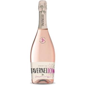 Tavernellow vino spumante rosato parzialmente dealcolato, Fresco e leggero, ideale da aperitivo - 3% Vol, Bottiglia da 750 ml