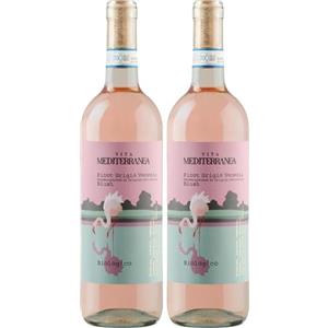 Vita Mediterranea Pinot Grigio delle Venezie DOC Blush - Vino Rosato Biologico e Vegano, 750 ml (Confezione da 2)