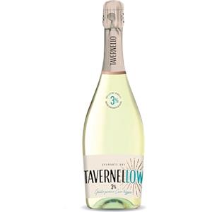 Tavernellow vino spumante bianco parzialmente dealcolato, Fresco e leggero, ideale da aperitivo - 3% Vol, Bottiglia da 750 ml