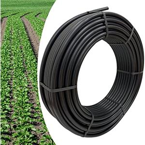 acquaverde Tubo in Polietilene Ø 32 mm. PN6, Rotolo da 100 mt, Semi-Rigido a Bassa Densità PE-BD, per Irrigazione Campi, Orto e Giardino - Orto Facile
