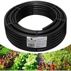 acquaverde | Tubo in Polietilene Ø 25 mm PN6, Rotolo da 100 mt a Bassa Densità PE-BD per Irrigazione di Campi, Orto, Giardino e Sistemi Irrigui, Resistente a Raggi UV e Fertilizzanti - Orto Facile