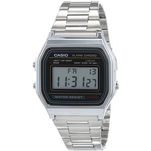 Casio A158WA - Orologio da polso, colore: Acciaio inossidabile