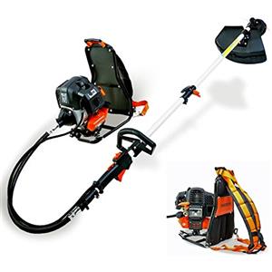 FUXTEC FX-MS152T Decespugliatore a scoppio 52cc multifunzione 2in1, con zaino, motore 2 tempi 3CV, tagliabordi e tagliaerba a spalla