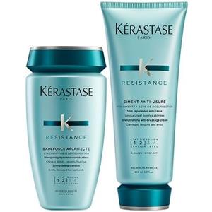 Gorgeous Shop Kerastase DUO Resistance Bain Force Architecte 250ml e Ciment Anti-Usure 200ml