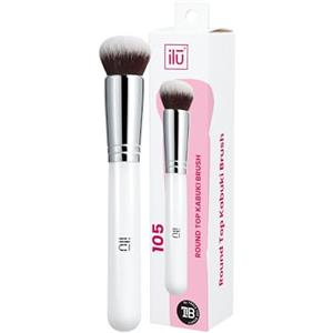 TB TOOLS FOR BEAUTY KABUKI round tip brush 105 1 u e Blush Sintetico Vegan Ergonomico Facile da Pulire Manico in Legno Copertura Naturale Pelle Sensibile