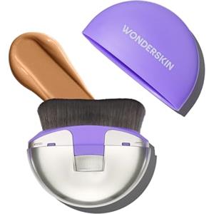 Wonderskin Pennello Wonderskin Dial-It-Up - Pennello da Trucco Regolabile 3 In 1 per Fondotinta, Cipria e Creme - Copertura Da Leggera a Completa - Design Ergonomico di Precisione