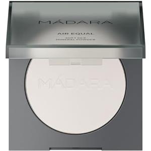 MÁDARA AIR EQUAL Soft Silk Mineral Powder, #0 TRANSLUCENT, 9 g - finitura opaca, cipria fissante per la cura della pelle senza talco, dermatologicamente testato, certificato COSMOS Natural