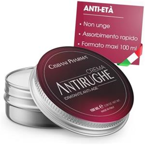 CISBANI PHARMA - Crema Viso Antirughe Idratante Anti-Age 100ml - Con Coenzima Q10, Olio di Macadamia, Acido Ialuronico e collagene - Tonificante per Rughe Profonde - Uomo Donna 40-60 Anni