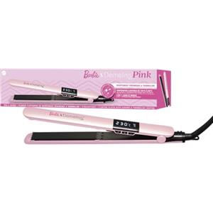Demeliss Pink - Piastra 2 in 1 Barbie - Piastre sottili in ceramica tormalina infusa cheratina - Levigatura netta, riccioli rimbalzati - Temperatura regolabile da 150 a 230 °C - Design ergonomico