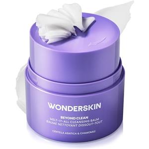 Wonderskin Cleansing Balm - Balsamo Detergente che si Scioglie Trasformandosi in Latte Struccante, Detergente Viso Delicato e Idratante con Centella Asiatica e Camomilla