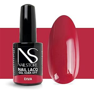 Nail Store Smalto Semipermanente Red Diva 15ml - Smalto Gel Unghie Rosso Brillante Professionale - Colore Intenso e Lunga Durata - UV/LED Made in Italy