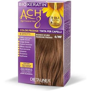 Dietalinea Tinta per Capelli Senza Ammoniaca BIONDO SCURO MARRONE FREDDO 6/MF | Colore Capelli Biokeratin con 8 Oli Phyto Hair Care system e Hyalu Complex -Nutre il capello in profondità | Illumina