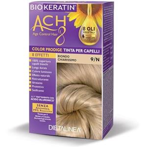 Dietalinea Tinta per Capelli Senza Ammoniaca BIONDO CHIARISSIMO 9/N | Colore Capelli Biokeratin con 8 Oli Phyto Hair Care system e Hyalu Complex -Nutre il capello in profondità | Illumina il colore