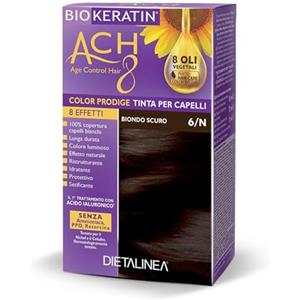 Dietalinea Tinta per Capelli Senza Ammoniaca BIONDO SCURO 6/N | Colore Capelli Biokeratin con 8 Oli Phyto Hair Care system e Hyalu Complex -Nutre il capello in profondità | Illumina il colore